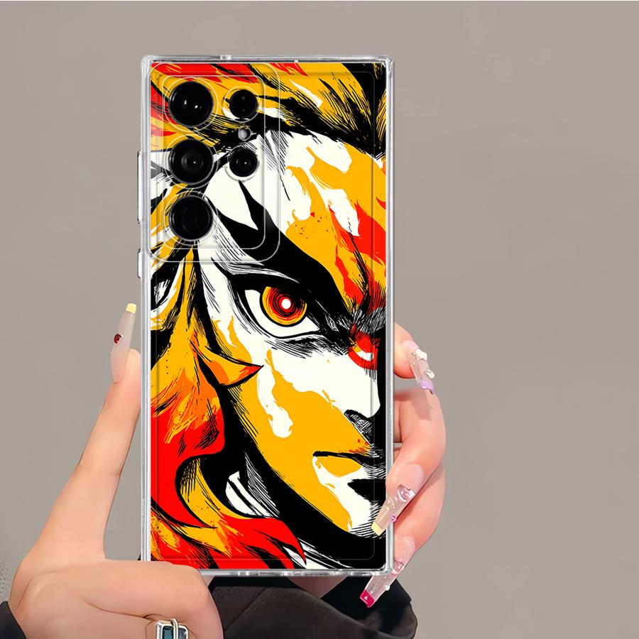 D-Demon S-Slayer Case for Samsung Galaxy S26 S23 Ultra Note 20 Ultra 10 S24 S21 S25 Edge S20 Plus S22 FE Phone Cover