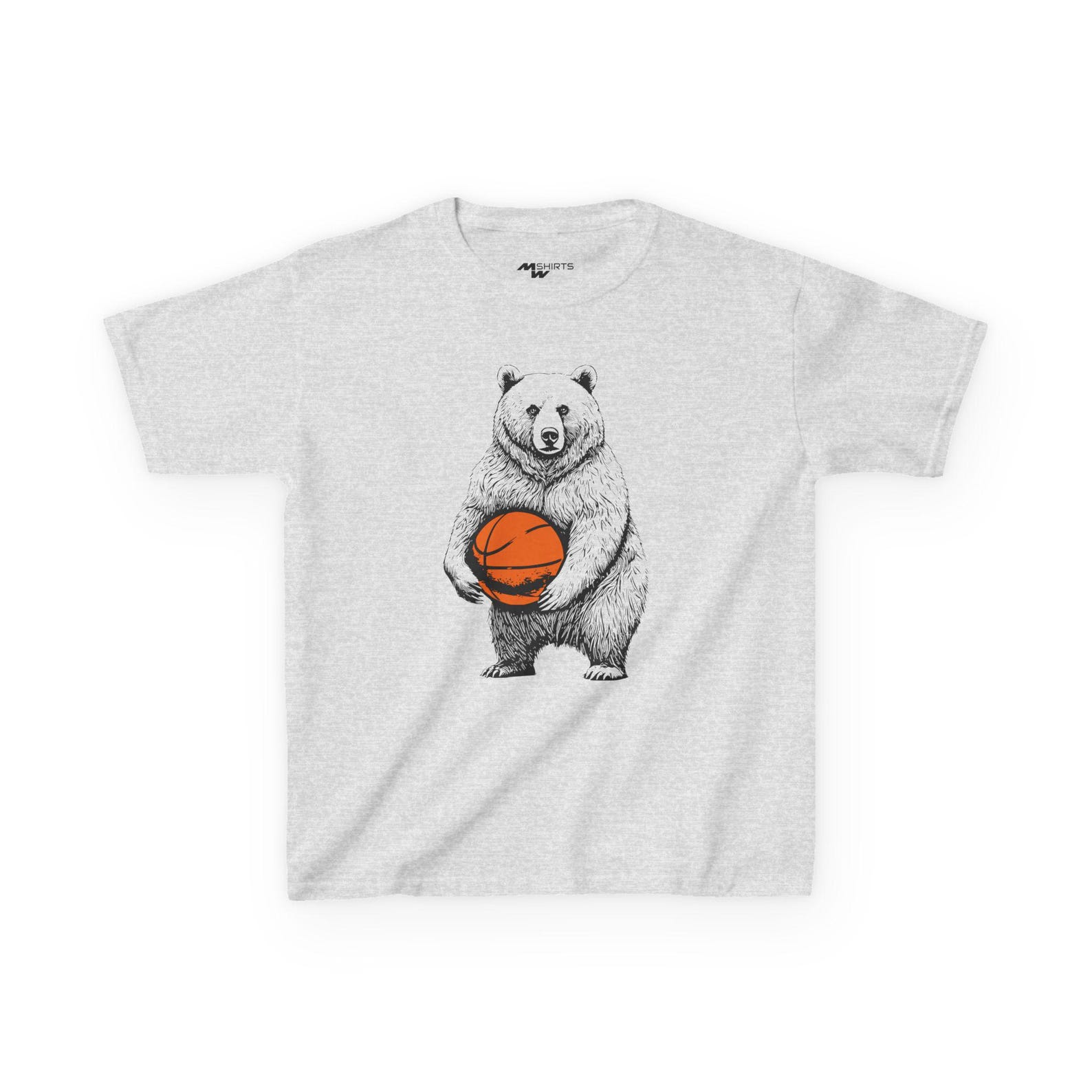 Kids Bear Basketball Tee, Animal Sports Shirt XL