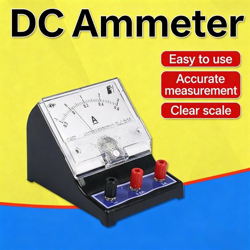 Physics Classroom Demonstration Ammeter Double Ranges 0.6A-3A Easy Read Pointer Dials Design Educational Voltage Tester
