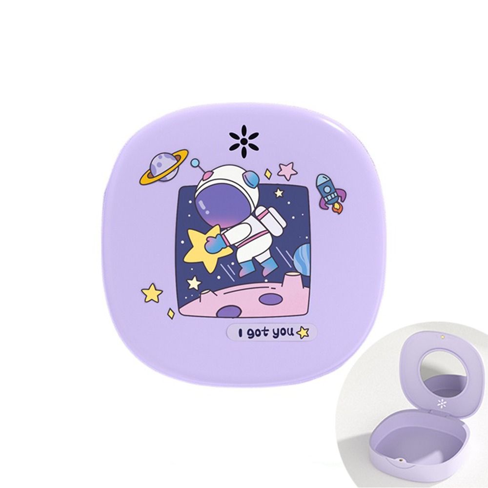 

Care Tool Fake Teeth Container Dental Case Orthodontic Retainer Box Braces Box Denture Storage Box фиолетовый