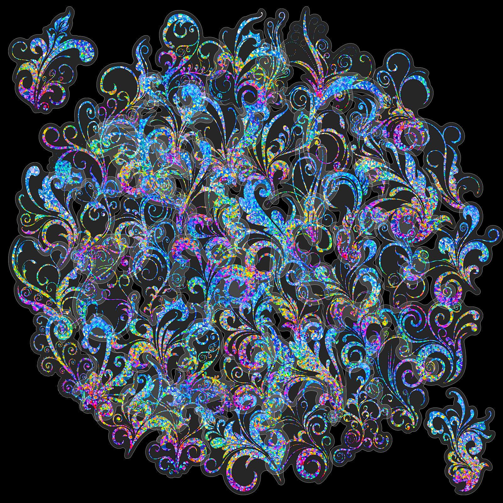 

50 Прозрачные Лазерные Фантазийные Наклейки-Тату Текучие Пеньковые Наклейки Лазерная Трехмерная Бронзовая Антикварная Карта Goo Голография