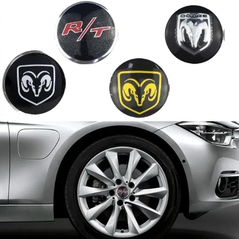 56mm Car Wheel Center Emblem Hub Sticker for Dodge Ram 1500 2500 Journey Caliber Charger Challenger Nitro Durango Jcuv PP2