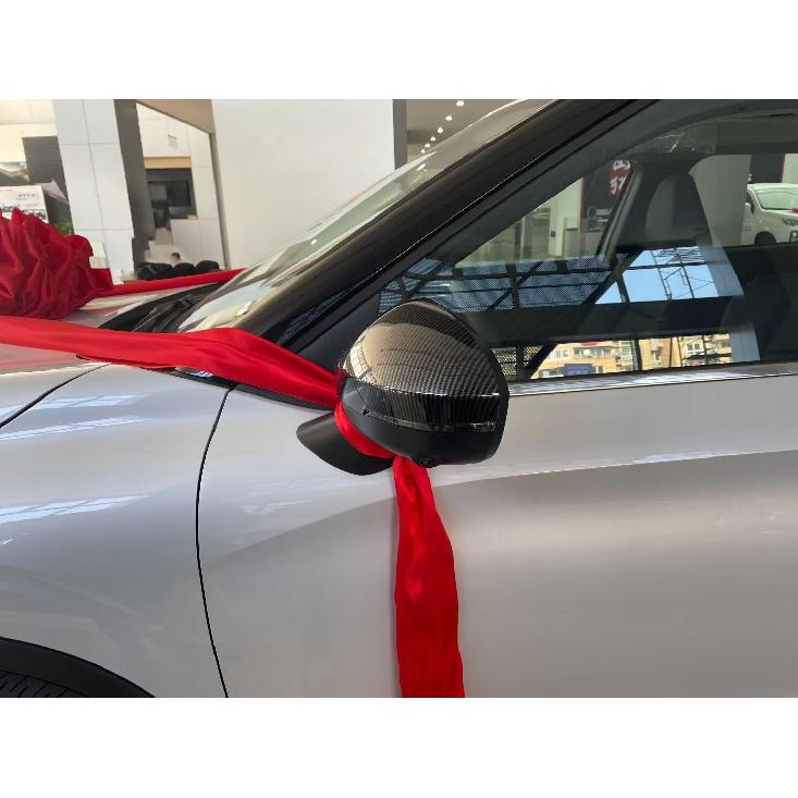 

for Mitsubishi Outlander 2021 2022 2023 2024 Piano Black Door Rearview Mirror Cover Cap Rearview Mirror Protective Cover Reflector Exterior carbon fiber