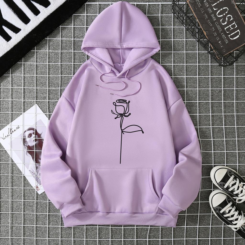 Winter thickened fleece sweater women's 2025 new autumn and winter large thermal loose hooded top