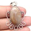 Pendant Ocean Jasper Gemstone Handmade Mother'Day Silver Jewelry 2"