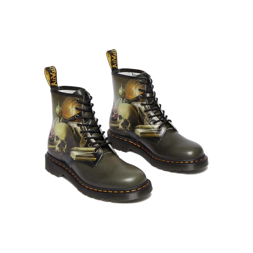 THE NATIONAL GALLERY X Dr.Martens Bekväma Korta Stridsstövlar med Rund Tå Herrbrun 32123649