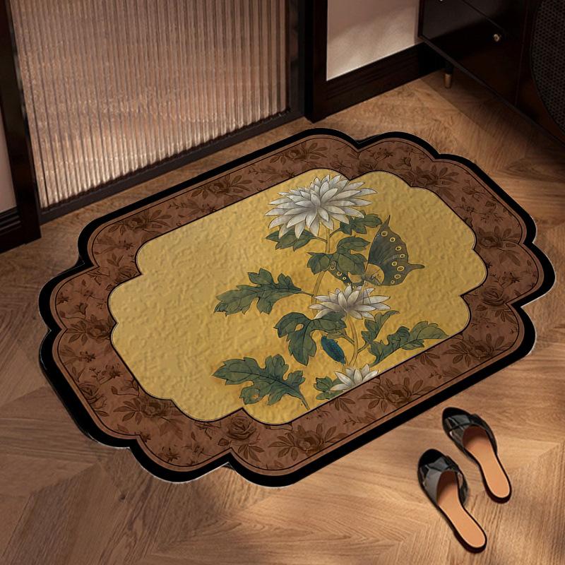 

Диатомовая земля коврик для ванной абсорбирующий нескользящий коврик для пола классический вход в ванную быстросохнущий легко чистящийся коврик для душа 30*40CM