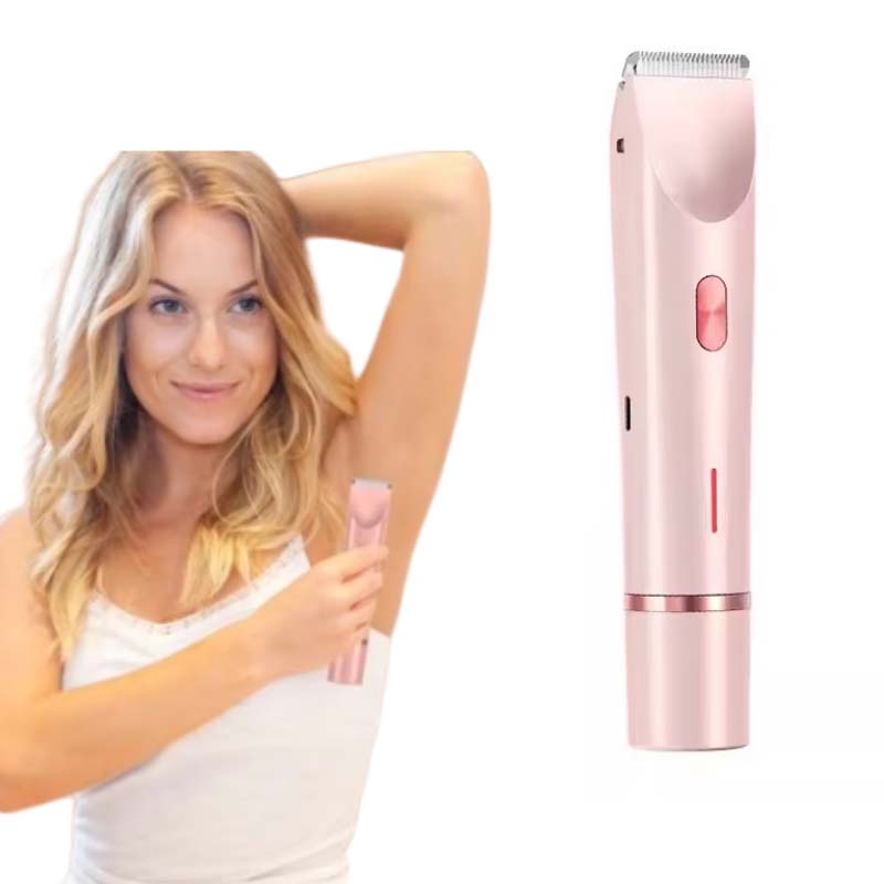 Home Use Portable 2 In 1 Hair Removal Rechargeable Trimmer Wireless Body Shaver Electric Razor Portable Hair Epilator