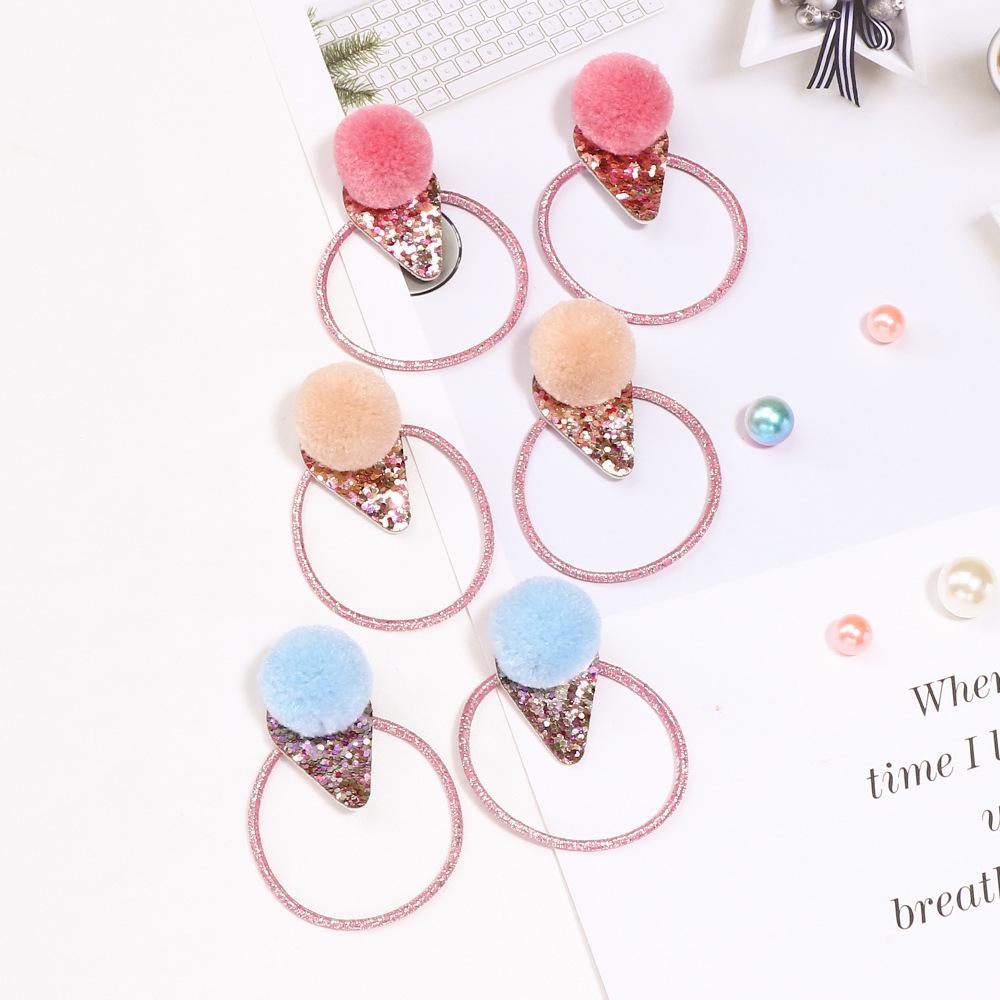 Five-Pointed Star Sequin Elastic Hair Tie for Kids – No Damage Rubber Band