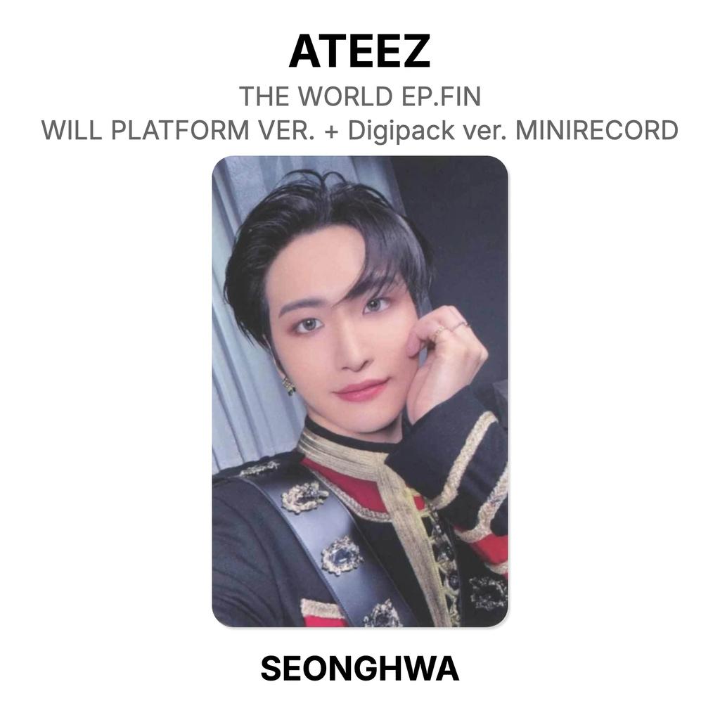 ATEEZ IL MONDO EP.FIN : PIATTAFORMA VERSION WILL. + Versione Digipack. Fotocarta Ufficiale MINIRECORD