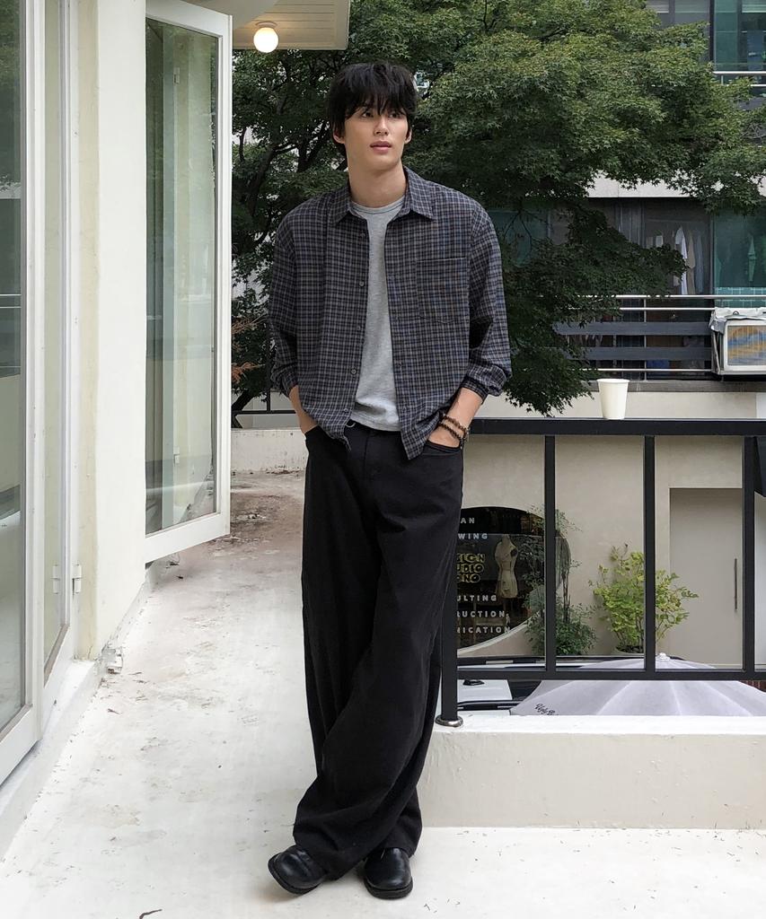 THEY Plaid Check Shirt_2 Color