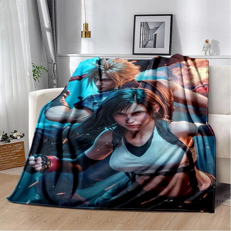 New Style Cloud Tifa Aerith Final Fantasy Games Sephiroth Blanket,Soft Throw Blanket for Home Bedroom Bed Sofa Cover Kids