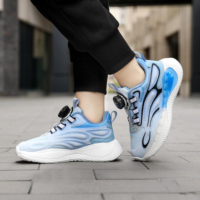 28-40 Children's Large Lightweight Breathable Fashionable Double Mesh Sports and Leisure Shoes Outdoor Running Shoes