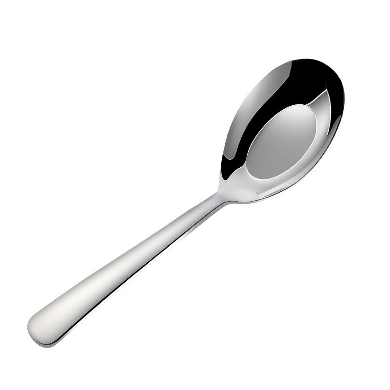 304 Stainless Steel Spoon Deepening Soup Spoon For Home Flats Spoon Children's Spoon Iron Soup Thickened Large Size Soup Drinking Spoon