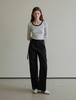 THEELO D-Ring Strap Slacks (Black)