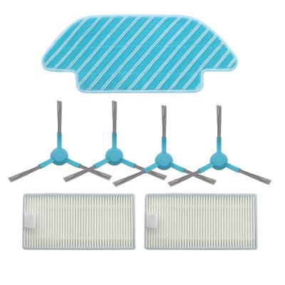 Side Brush HEPA Filters Fabric Mop for Conga 4090 Series Robot Vacuum Cleaner Accessories Fabric Mop Insert Kit
