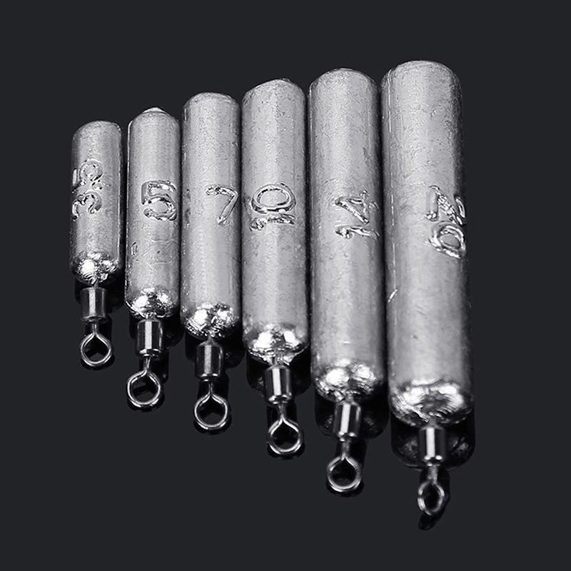 10Pcs/Lot Fishing Weight Sinkers 3.5G 5G 7G 10G 14G Soft Bait Sinker Bass Fishing Tackle Accessories Line Sinkers Hook Connector