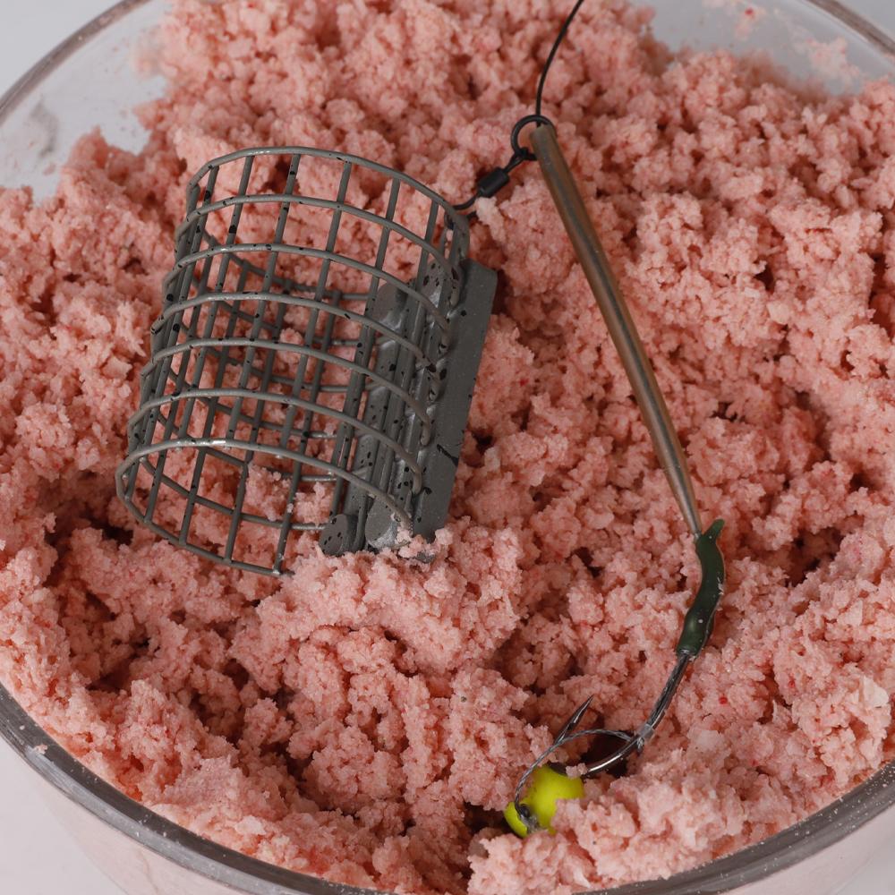 FTK 1 Pc Length 20g-60g Carp Cage Feeder European Fishing Equipment Spotted Style Will Not Rust Suitable for Carp Fishing