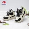 Happy Bear Plush-Lined Children's Winter Skateboard Shoes - Warm Cotton Casual Shoes for Boys and Girls