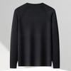FAPAI Men's Cashmere Wool Blend Round Neck Sweater