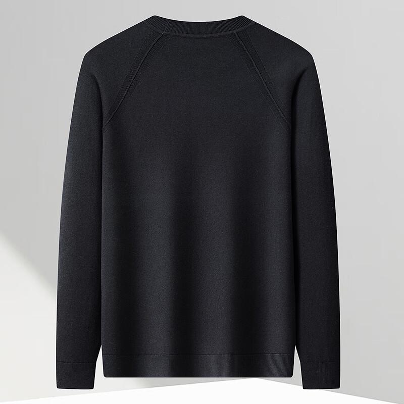 FAPAI Men's Cashmere Wool Blend Round Neck Sweater