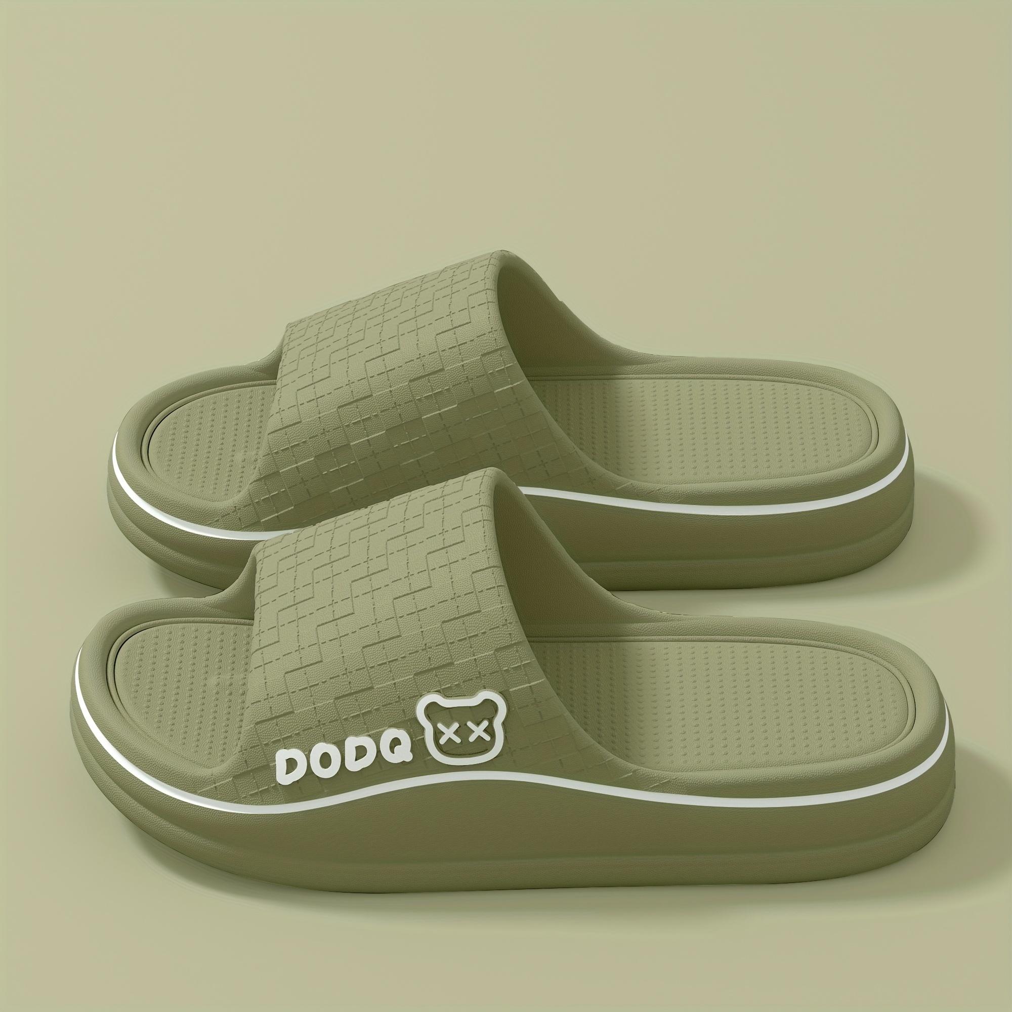 

Женские шлепанцы из ЭВА - Удобная нескользящая подошва, Милый мультяшный рисунок, Легкие домашние уличные пляжные сандалии 38-39 зелёный