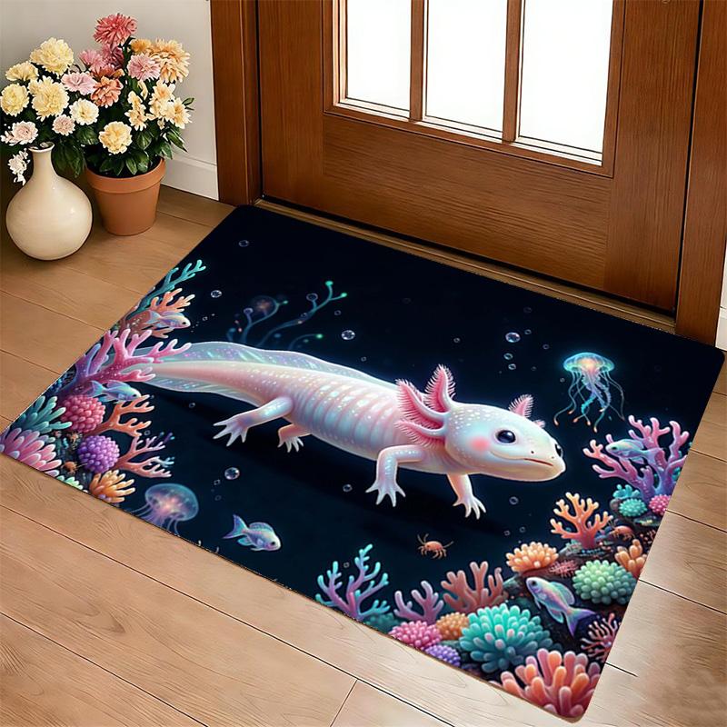 Axolotl Ocean Living Room Nonslip Area Rug Soft Carpet For Bedroom Game Playroom Sofa Office Home Decor Doormat Christmas Gift C92928