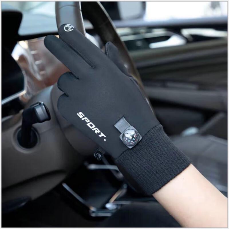 Maihanxin Men s Winter Cycling Gloves with Touchscreen, Compass, and Thermometer M-XL