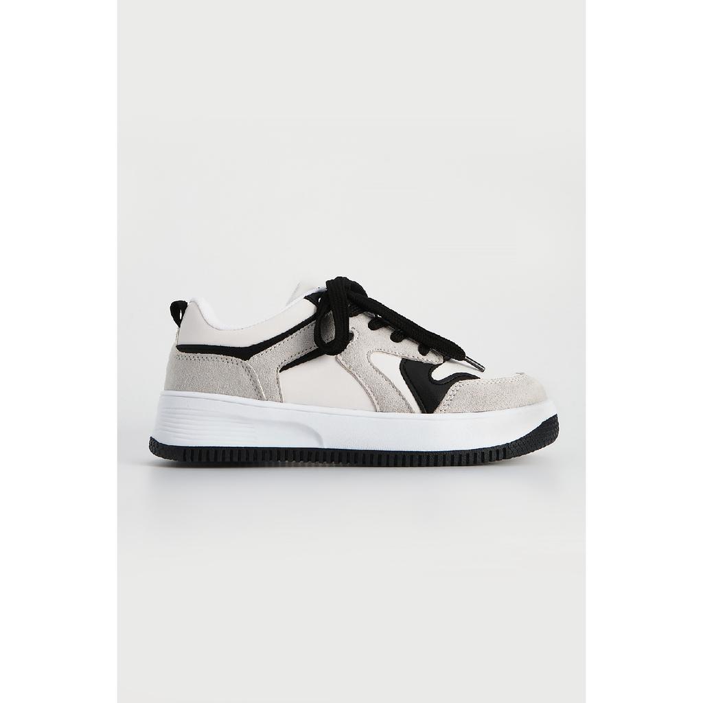 Sneaker femme chaussures de sport à semelle haute Aryan gris daim