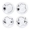 Bialetti Cup Saucer Uncle Bialetti White Coffee Espresso Cup 4 Piece Set Y0TZ033 &
