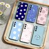S-Volleyball Painted Phone Case For Samsung Galaxy A73,21,22,32,71,53,52,51,80,5G Soft Black Cover