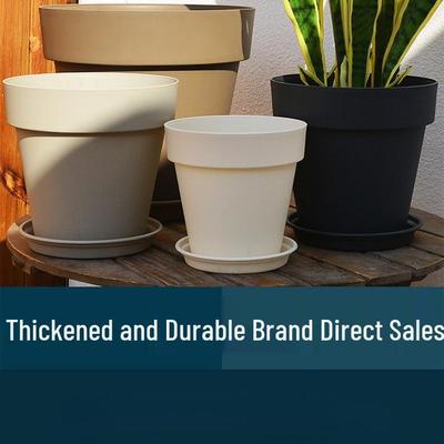 Nordic Minimalist Resin Extra Large Flower Pot, Thickened for Root Control, Home & Balcony Use.