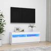 VidaXL TV Stand with LED Lights, Television Cabinet, Living Room TV Unit, Low Cabinet for Interior Living Room, 804454