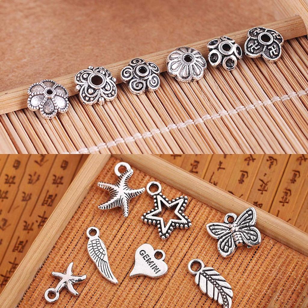 Zestaw Zawieszek Charms Koraliki Do Robienia Bransoletek Biżuterii Diy