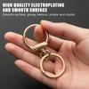 1PCS Double O Pening Swivel Keychain Clips Round Spring Clasp Hooks Snap Rings For Lanyards Crafts Camping Hiking Gift