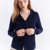Wednesday Delight Wd_Fake Two-Piece Cable Cardigan_Navy