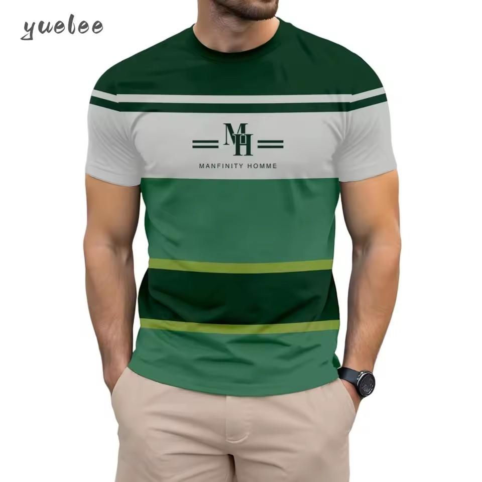 

Мужская футболка с 3D-принтом, летняя модная футболка с коротким рукавом, свободная универсальная мужская майка, повседневная дышащая футболка 6XL