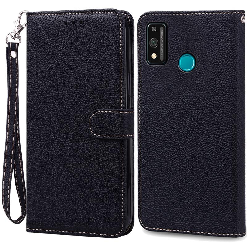 For Honor 9X Lite Etui Lær Flip Lommeboketui For Honor 9X Lite JSN-L21 JSN-L22 JSN-L23 Deksel Honor 9 X Lite Telefonetui Fundas