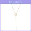 Collier Y Étoilé Orné de Diamants avec Chaîne Perles pour Femmes et Hommes