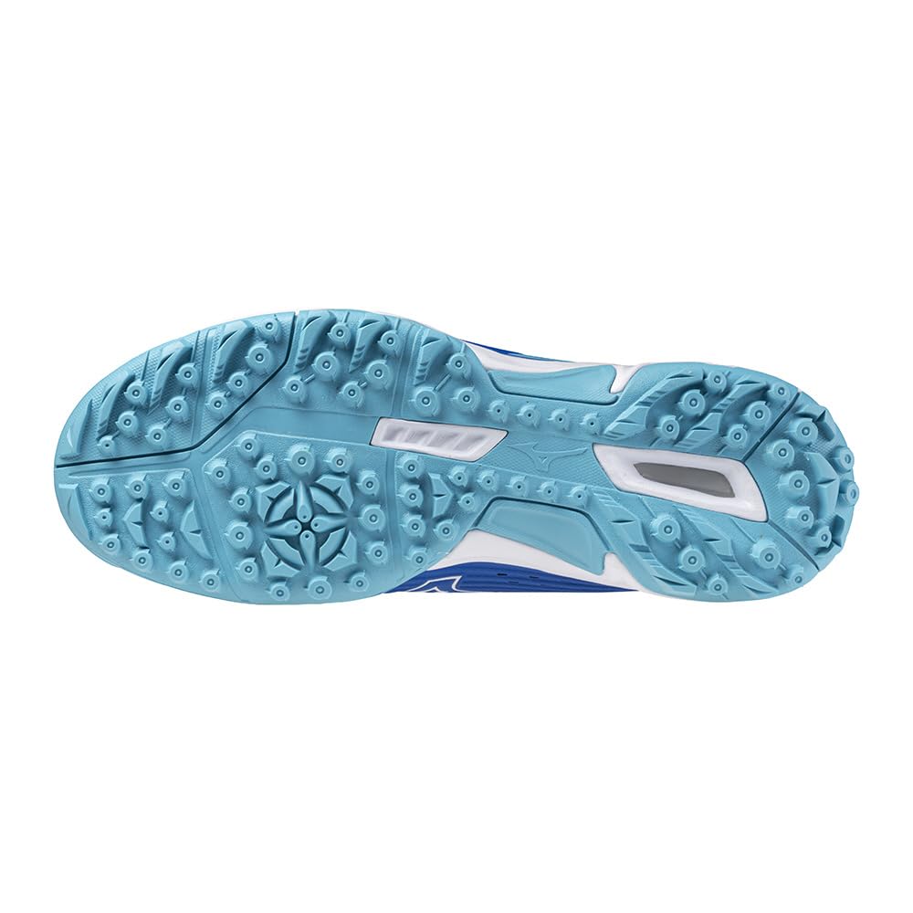 Field Hockey Shoes Wave Links 2 Club Wide Lightweight Land Ho Lacrosse Tennis Carpet Artificial Grass FIELD HOCKEY Blue x White x Navy cm 3E [Mizuno]