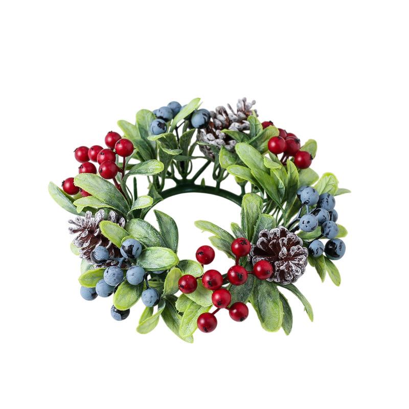 

22 см Имитация Ягод Элегантный Подсвечник Многофункциональный Рождественский Декор Рождественская Атмосфера Свеча Украшение Милый Рождественский красный