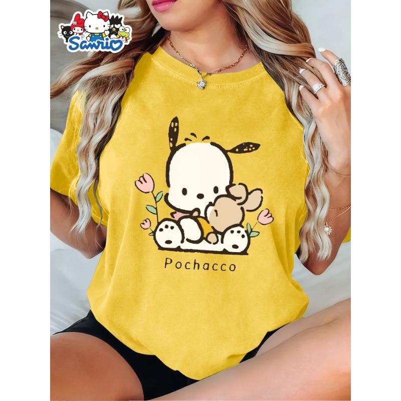Genuine Sanrio Authorized Women's Elegant Short-sleeves Are Suitable for Daily and Holiday Wear In Spring, Summer and Autumn.