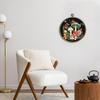Mushroom Decor Framed Round Wall Decor Canvas Wall Art Hanging Prints Artwork for Home Door Living Room Bathroom Girls Room Kitchen Office