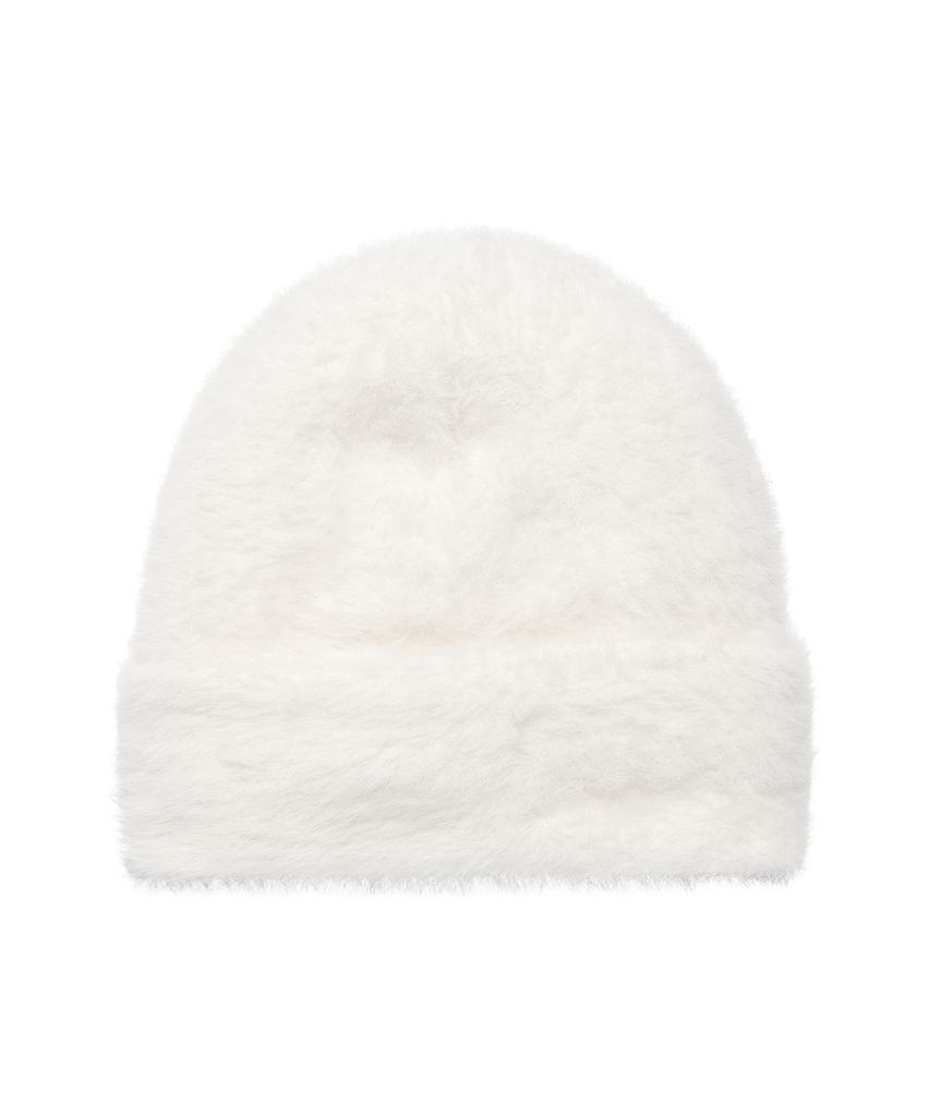 AMES-WORLDWIDE Fur Beanie Ivory