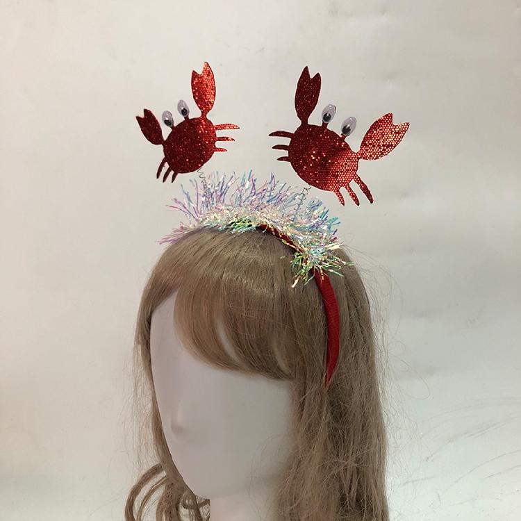 Hair Accessories Women Washing Face Hairband Crab Lobsters Shaped Hair Decors