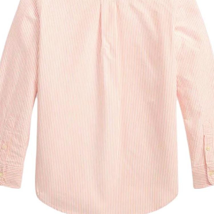 Polo Ralph Lauren Casual Shirt Pony Embroidered Striped Cotton Oxford Long Sleeve Button Front Standard Fit Kids Kids shirts 323A12752-003