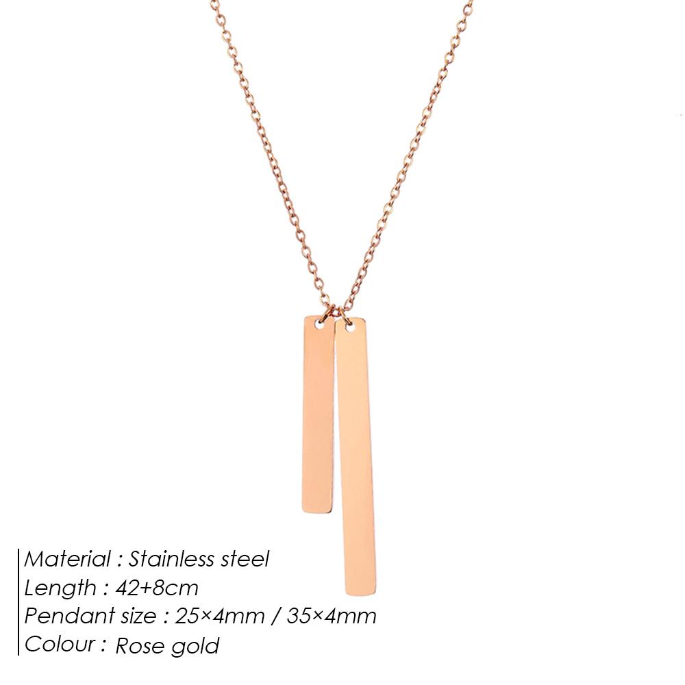 EMANCO Stainless Steel Gold Plated New Fashion Necklace Pendants Short Long Women Colar Jewelry 48-Hour Shipping