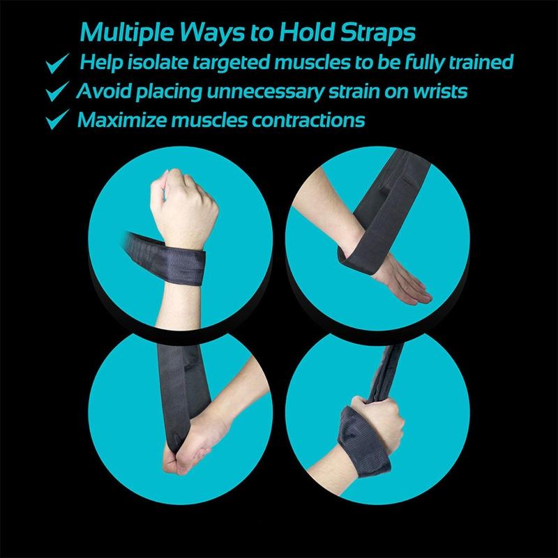 Powersports Handles Strap for Weight Lifting Strength Abdominal Training