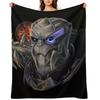 Garrus Vakarian Mass Effect Throw Blanket Heavy Retros Plaid Flannels Blankets