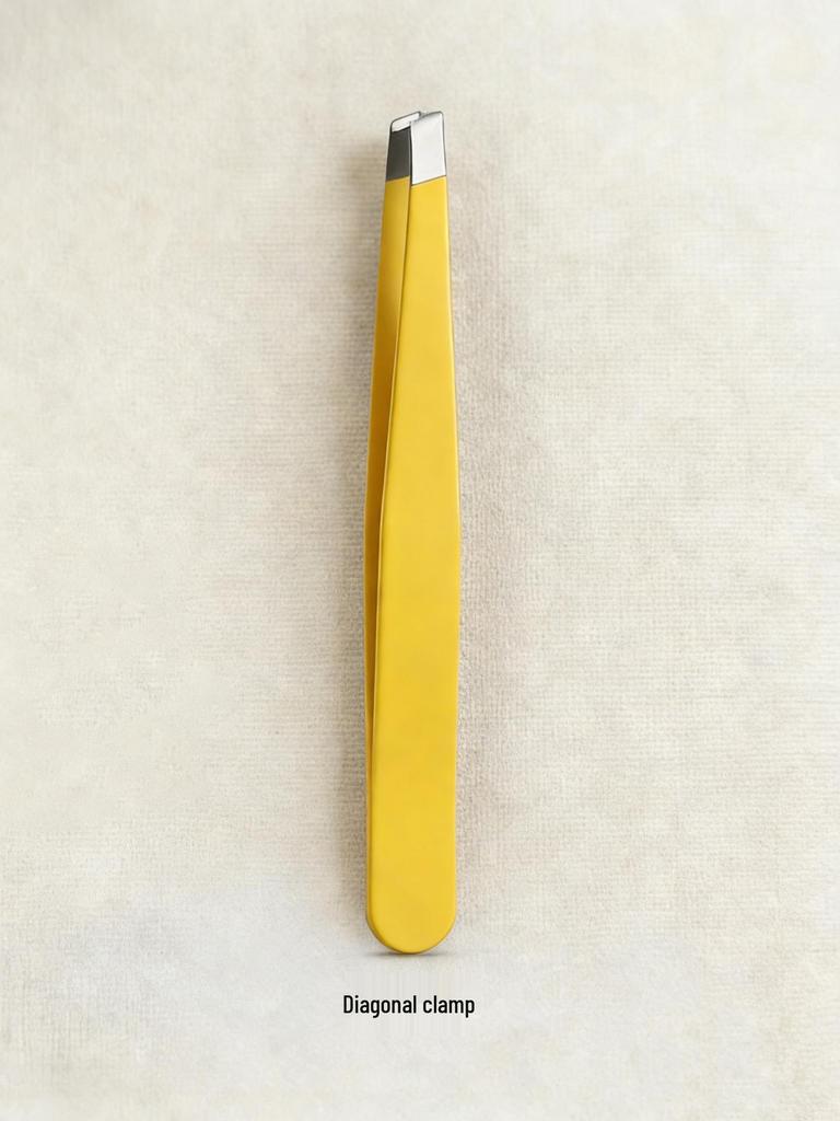 Universal Men's Eyebrow & Beard Tweezers Set with Razor & Leather Case